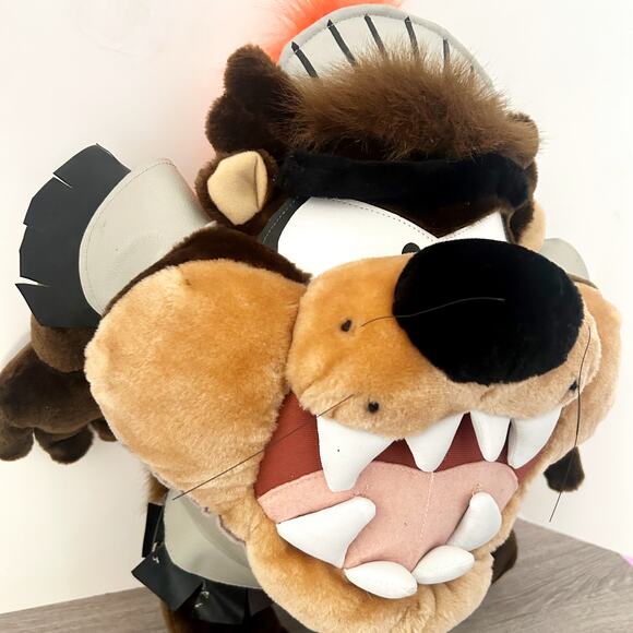 VTG Looney Tunes Tazmanian Devil Knight Large Plush Toy 1997 Halloween Taz EUC - Picture 4 of 9